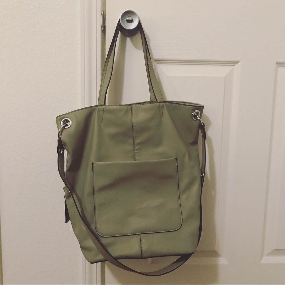 Simply Vera Vera Wang Oakland Suede Tote