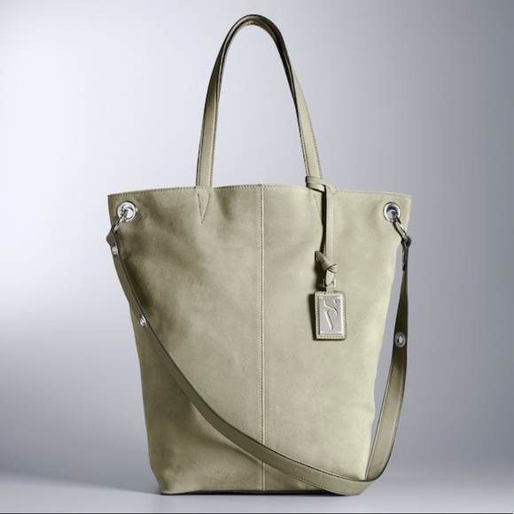 Simply Vera Vera Wang Oakland Suede Tote - Picture 3 of 5