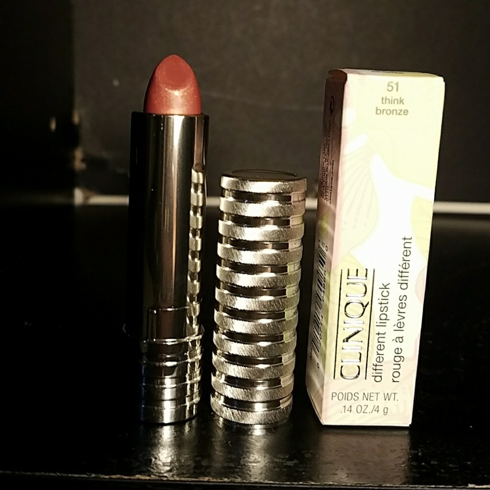clinique lipstick think bronze
