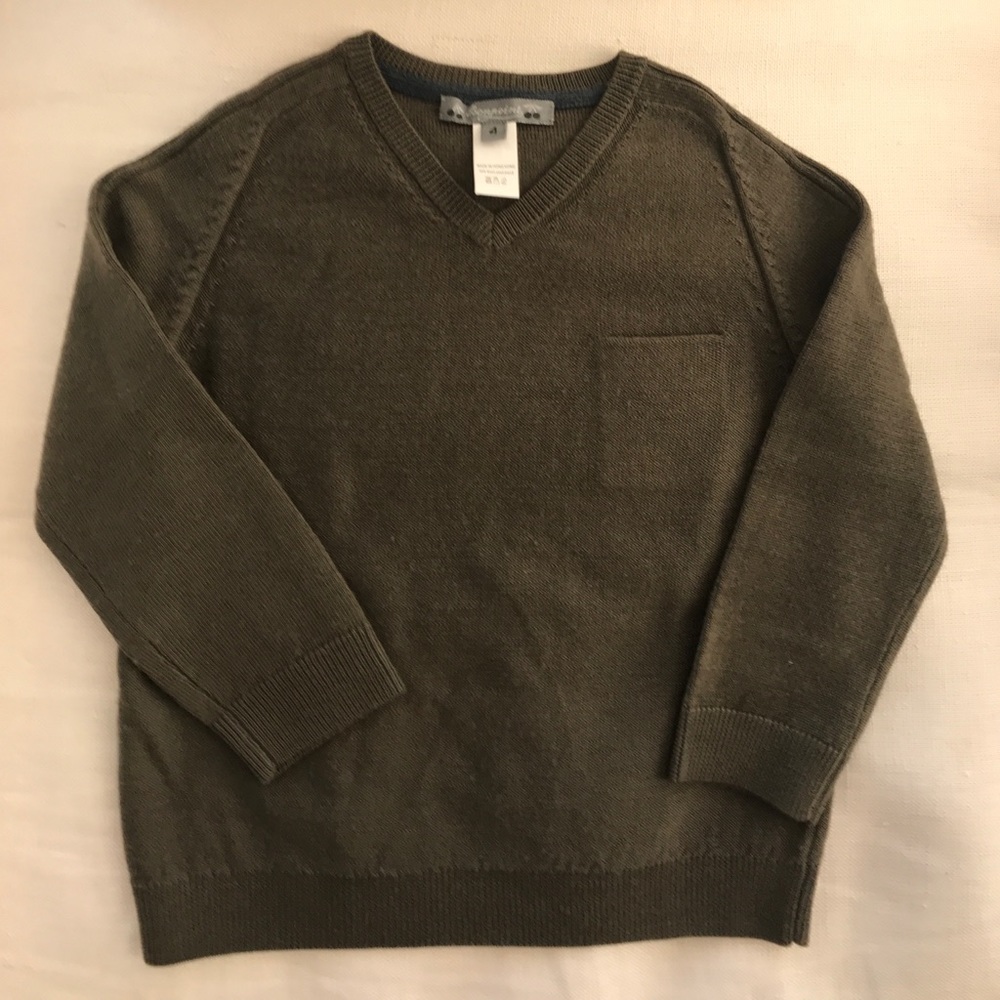 Boys Bonpoint v neck pullover sweater size 4