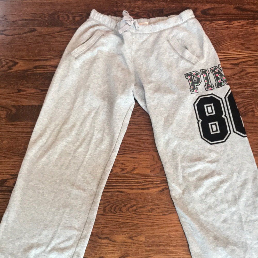 Grey PINK sweatpants