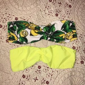 American Apparel swim tube tops