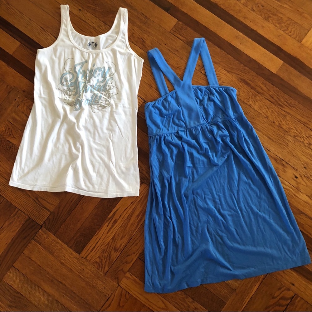 NWT Juicy Couture Y2K Babydoll Dress and Metallic Dress