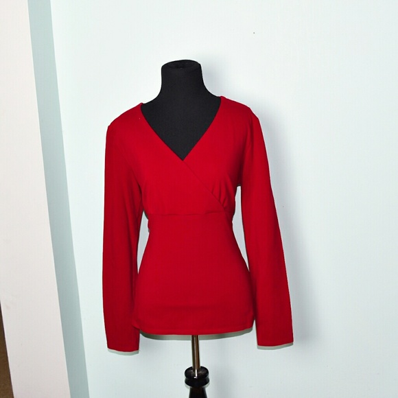 Eddie Bauer Tops - Eddie Bauer Stretch Crisscross Blouse