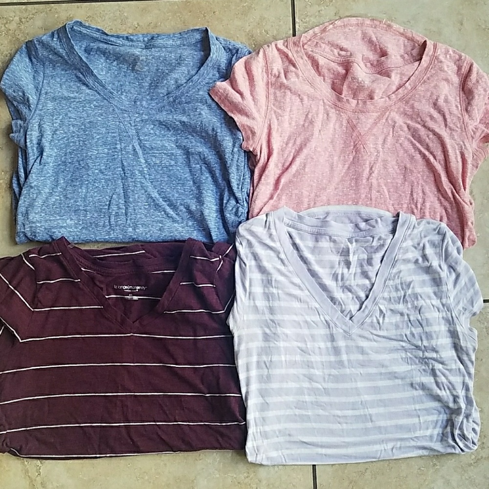4 Liz Lange Maternity Shirts