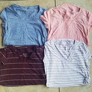 4 Liz Lange Maternity Shirts