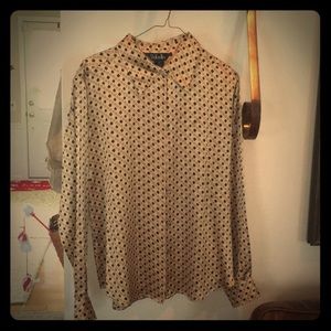 Rafaella Silk blouse in gold and black