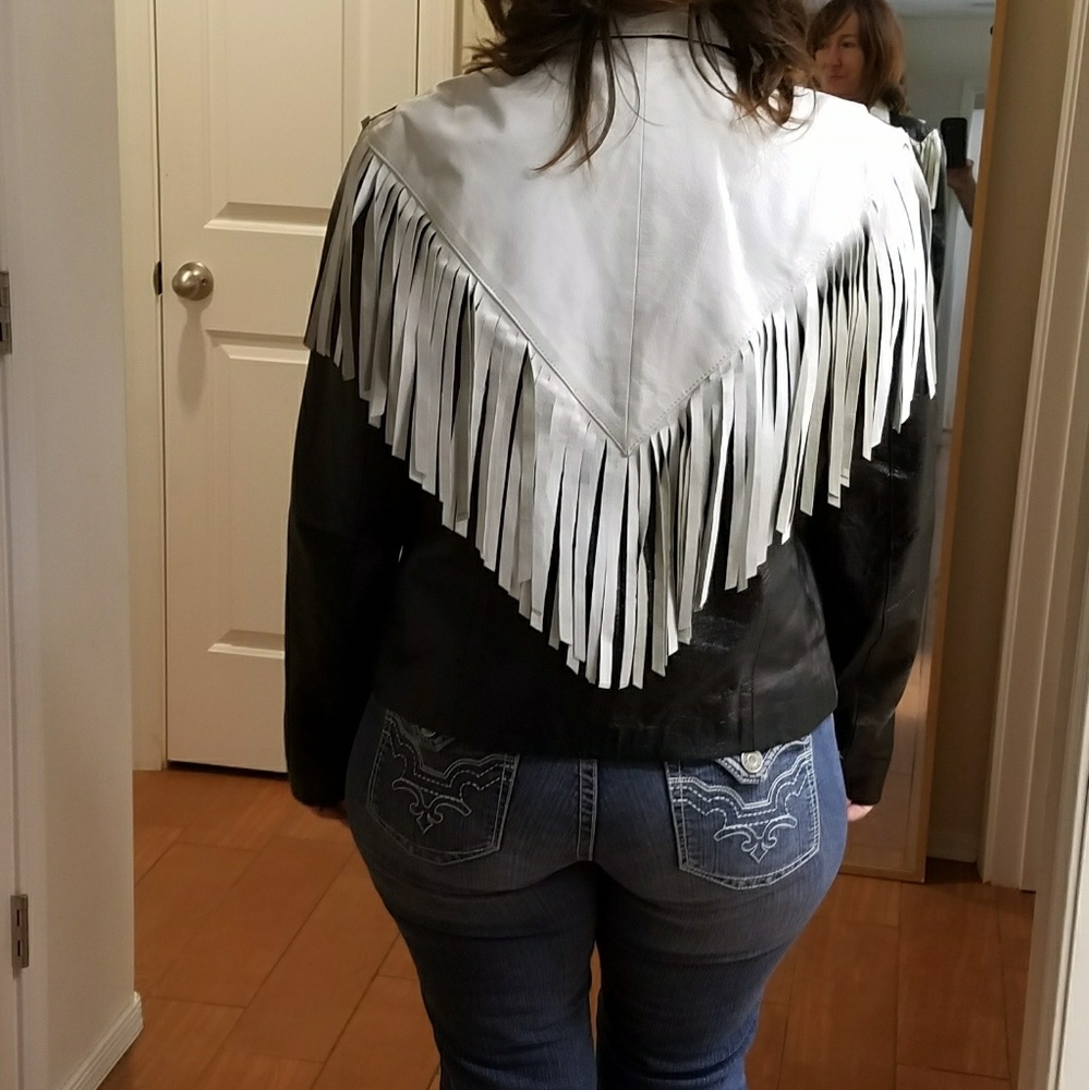 Ladies leather jacket - Picture 5 of 7