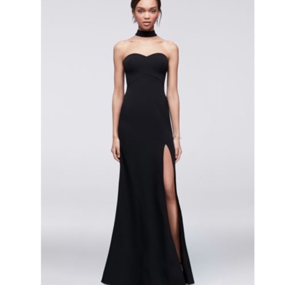 Black Choker Dress w/ Split