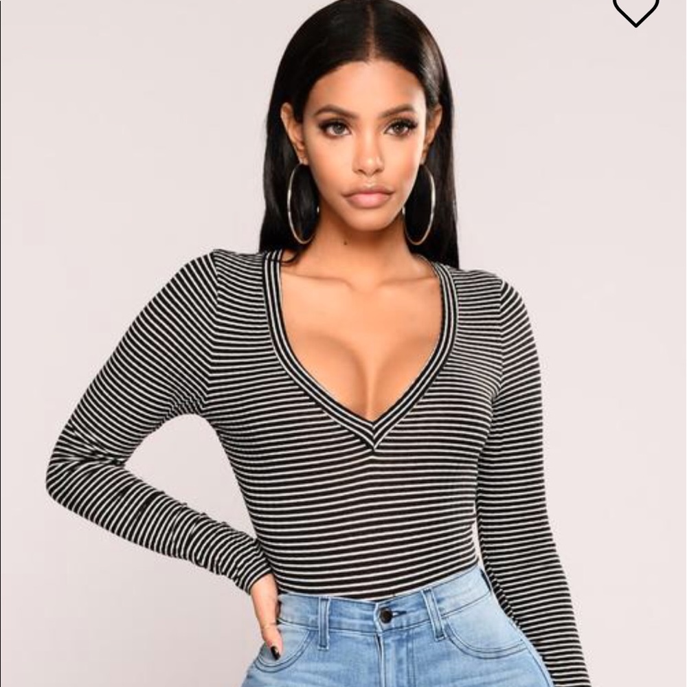 NWT Black & White stripped long sleeve