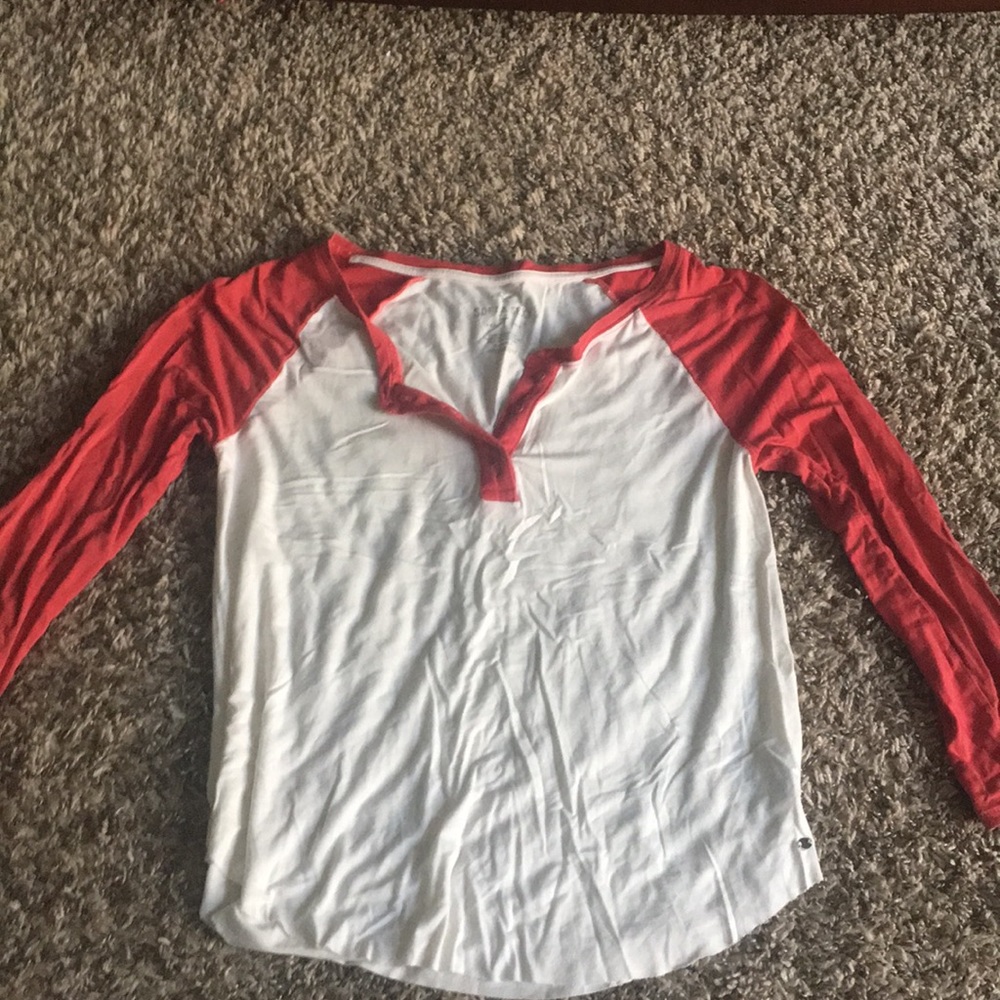 American eagle three quarter sleeve shirt