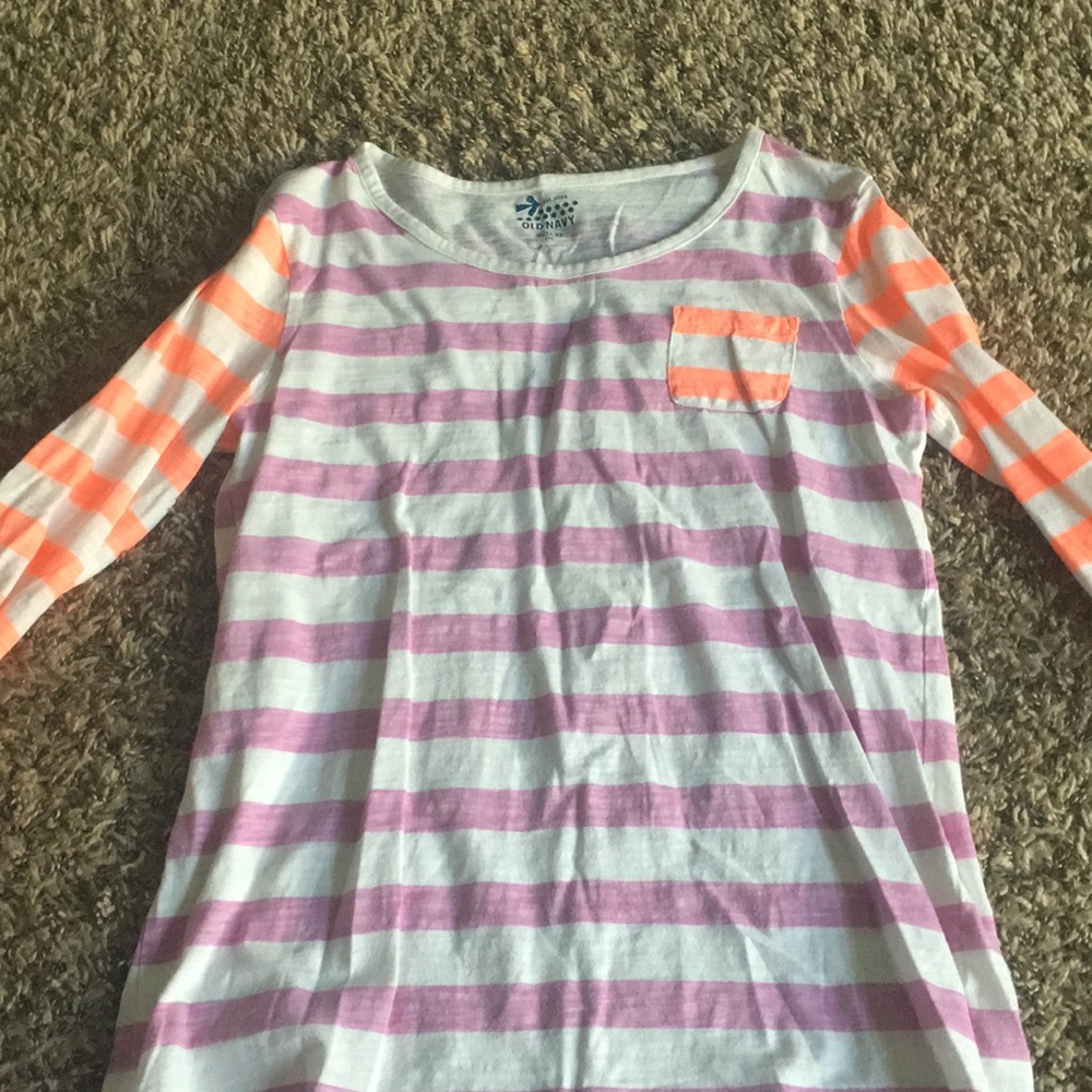 old navy girls quarter sleeve tee