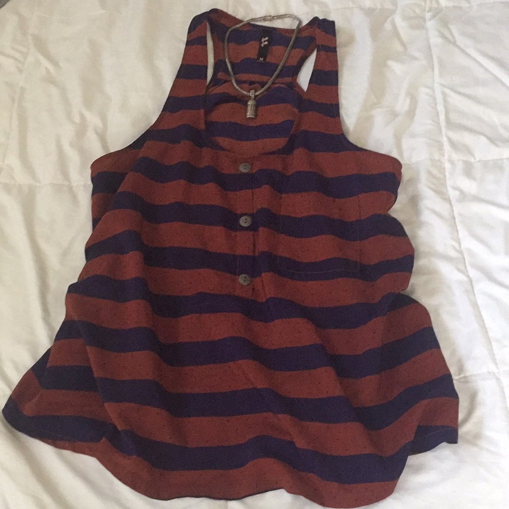 Flowy striped tank