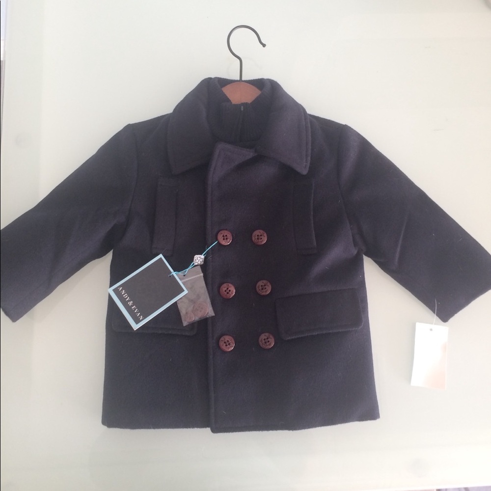 Andy & Evan Navy Pea Coat