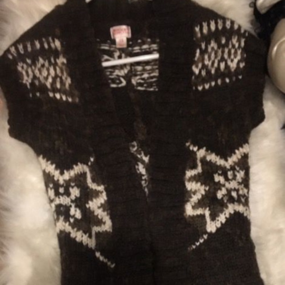 Brown cardigan sweater size small