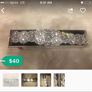 Beautiful crystal diamond bling bridal belt