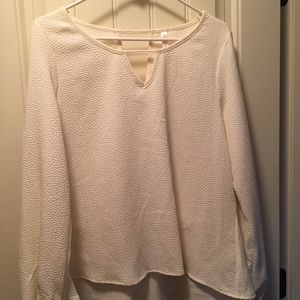 Cream Long Sleeve Top