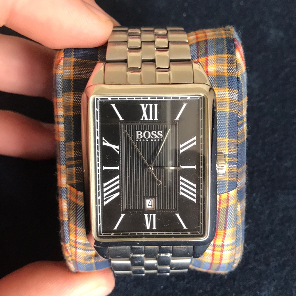Sliver and Black Hugo Boss Watch