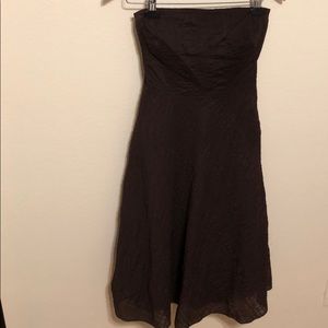 J Crew Strapless Seersucker Dress