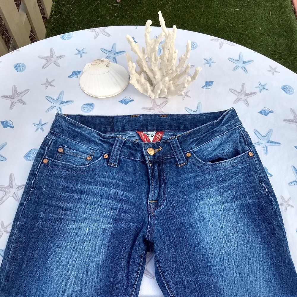 LUCKY BRAND 28 MIDNIGHT LOLA STRAIGHT JEANS - Picture 3 of 8