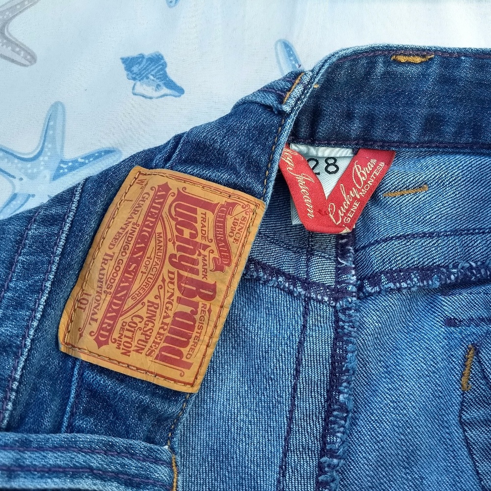 LUCKY BRAND 28 MIDNIGHT LOLA STRAIGHT JEANS - Picture 8 of 8