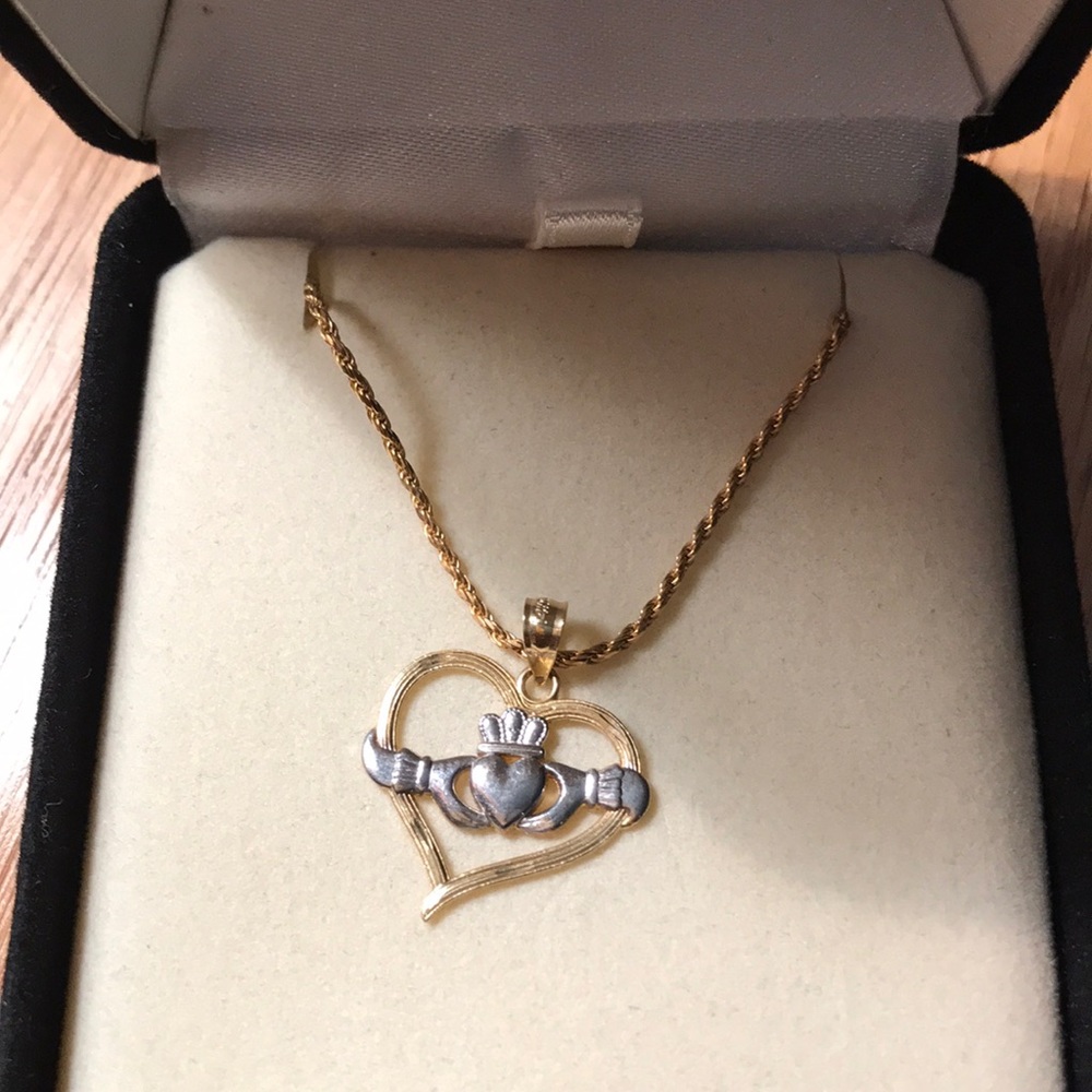 Irish Claddugh necklace