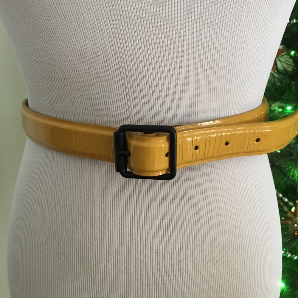 3.1 Philip Lim Yellow Patent Leather Belt XS