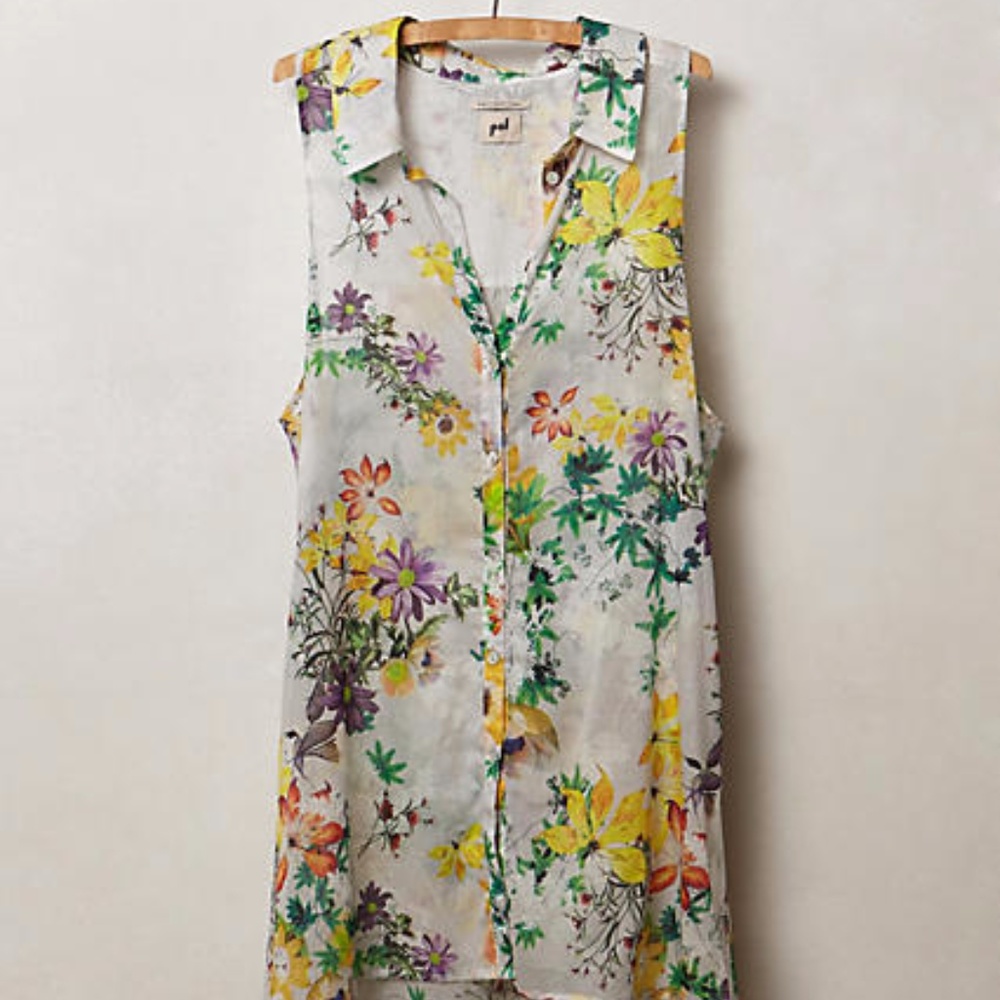 Multicolor Hypericum Tunic Button-Down - image 1