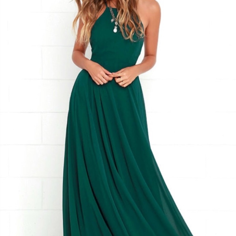 Lulus Green Maxi Dress