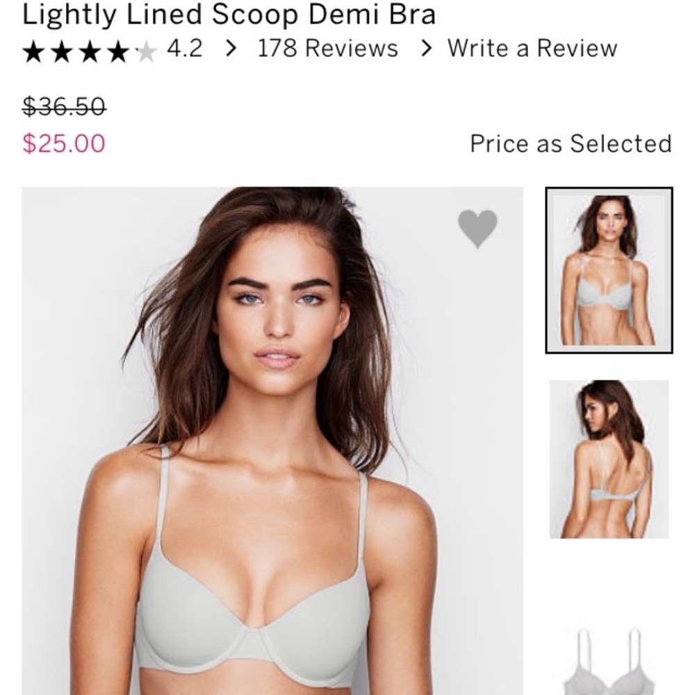 Victoria’s Secret Lightly Lined Bra 38DD