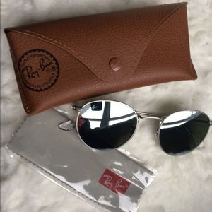 NEW! Ray-Ban Mirrored Round Sunglasses