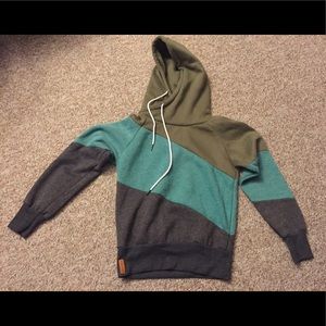 cowl neck hoodie