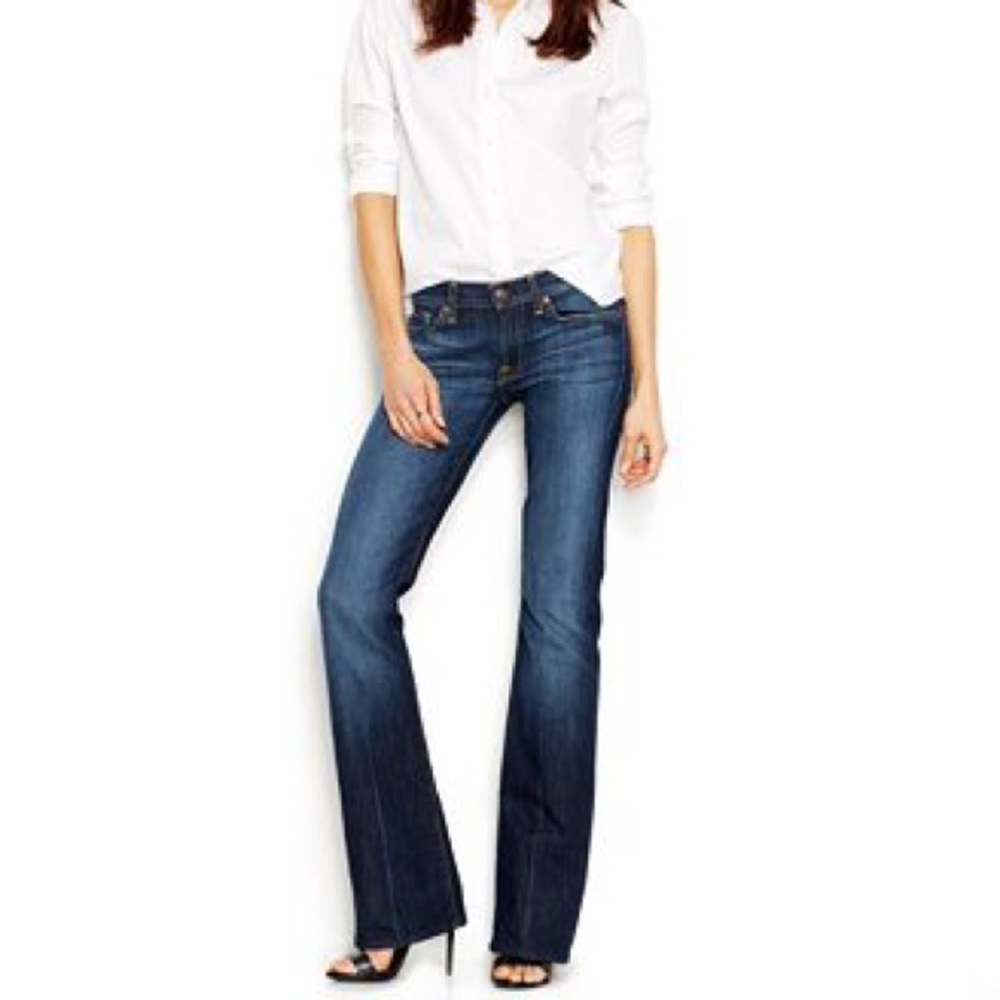 7 For All Mankind Dark Wash Bootcut Jeans (Sz 29)