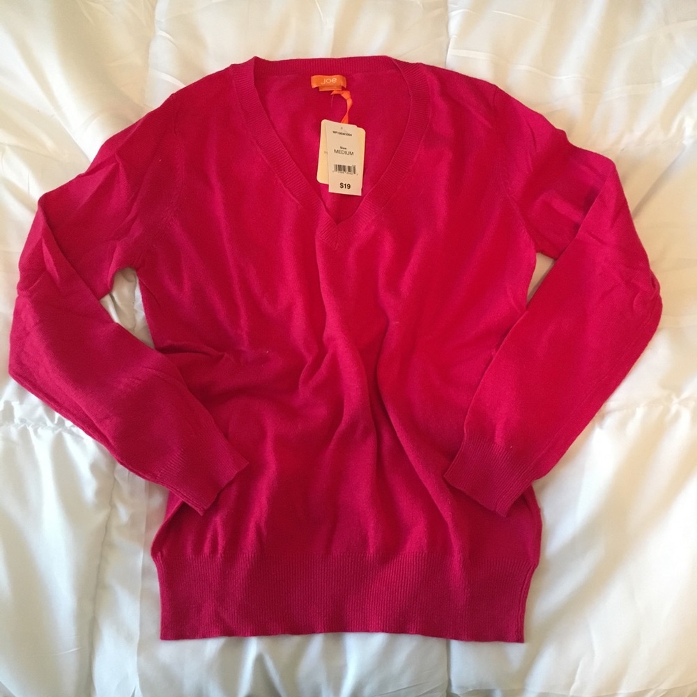 💓HP💓 Pink V-Neck Sweater