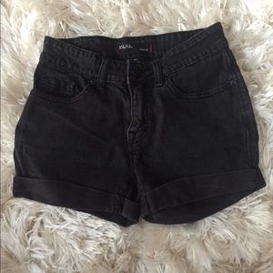 BDG high waisted black shorts size 24