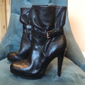 Michael Kors Black bootie with buckle detail. 9.5