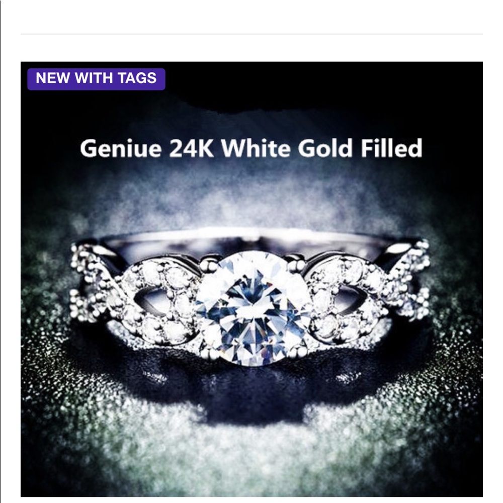 24K Gold Filled Zircon Ring