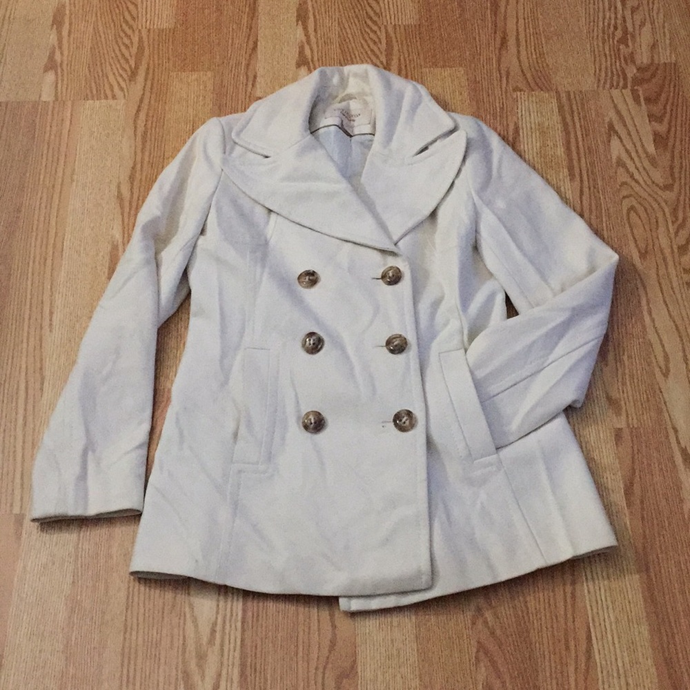 Off-white Wool Peacoat