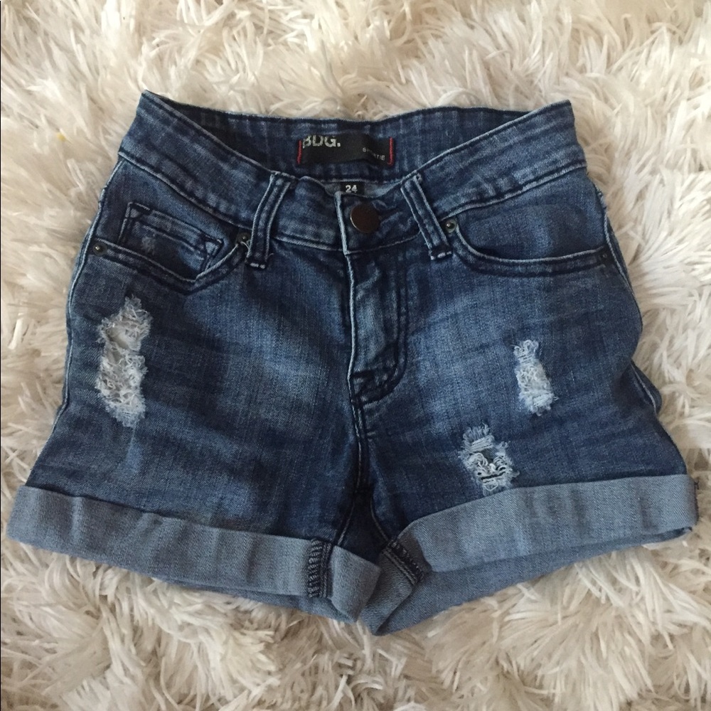 High waisted BDG jean shorts size 24