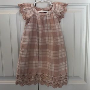 Pink plaid dress size 5.