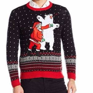 Men's Santa Sucker Punch Ugly Christmas sweater