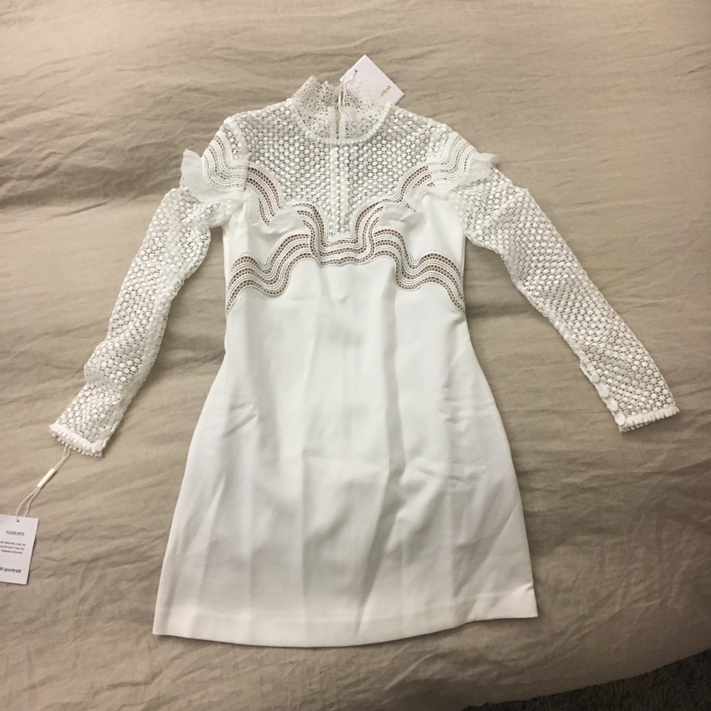 NWT Self Portrait Wave mini dress size 2