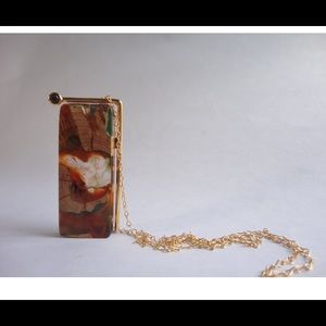 Handmade Venezuelan necklace wood and gold