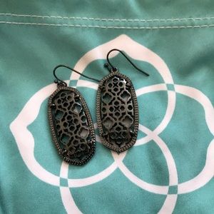 Kendra Scott Gunmetal Filigree Elle