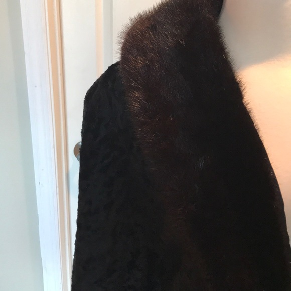 Vintage Saga Mink and Persian Lamb Bolero Coat M - Picture 2 of 6