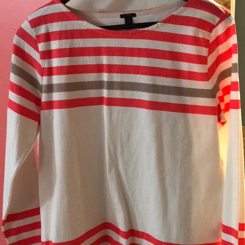 j crew striped shirt