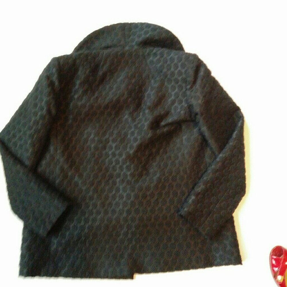 🎌[Milly of newyork]black blazer pink lining sz 0 - Picture 4 of 5