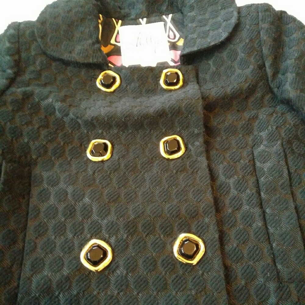 🎌[Milly of newyork]black blazer pink lining sz 0 - Picture 5 of 5