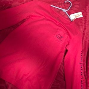 Brand new Vineyard Vines long sleeve pink top.