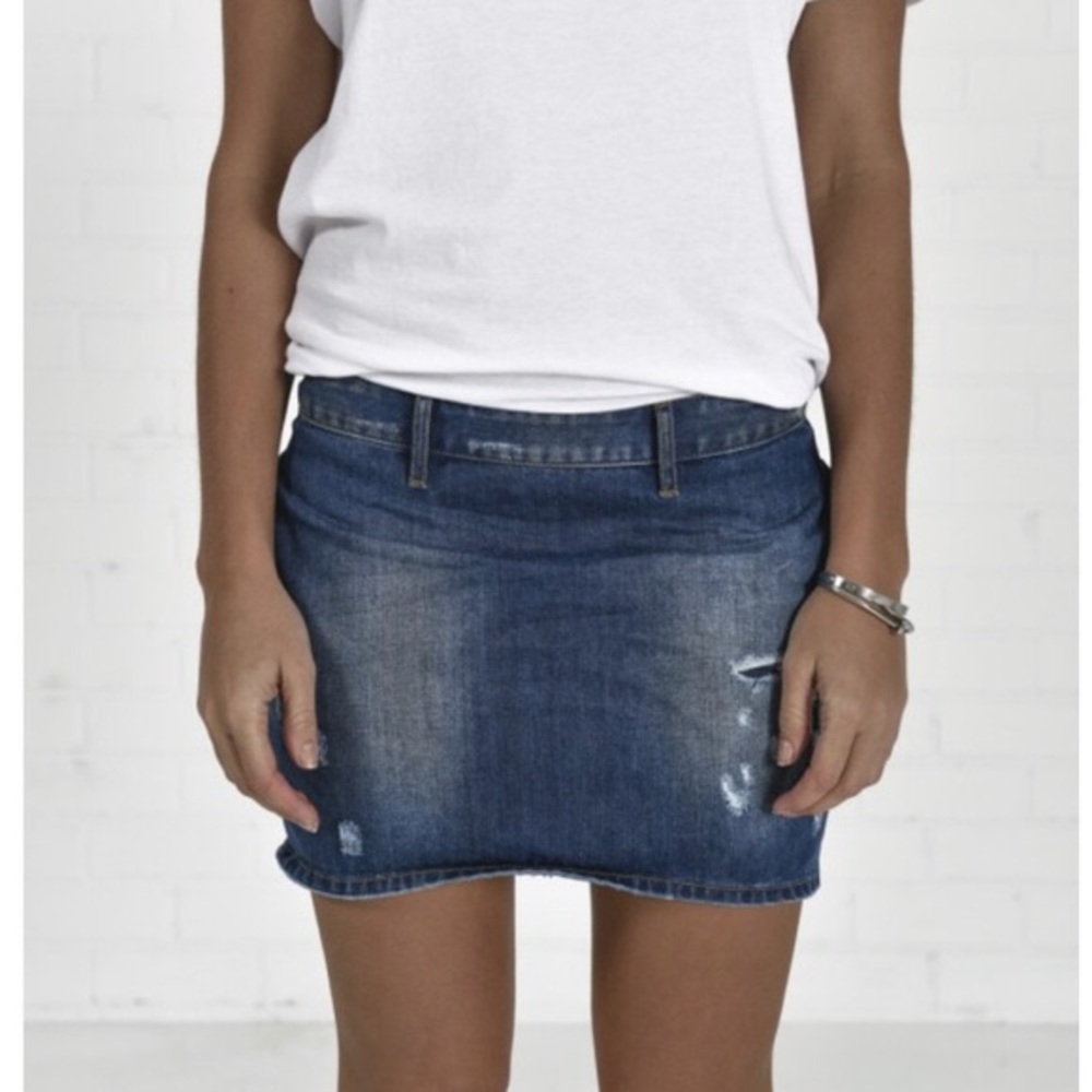 NWT One Teaspoon Mini Free Love Denim Skirt
